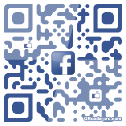 QR code with logo a410