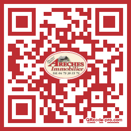 QR code with logo axZ0