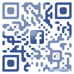 QR code with logo azG0