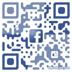 QR code with logo bHo0