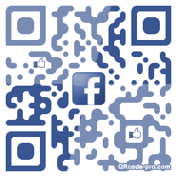 QR code with logo bOm0