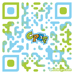 QR code with logo bZZ0