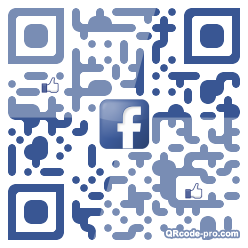 QR code with logo caY0