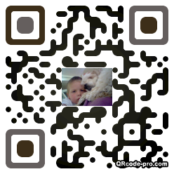 QR code with logo eRx0