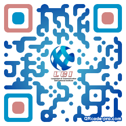 QR code with logo hH70