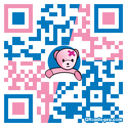 QR code with logo hOo0