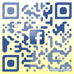 QR code with logo kF90