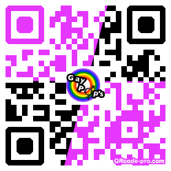 QR code with logo ks60