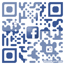 QR code with logo lVr0