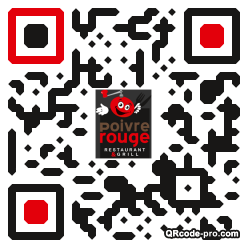 QR code with logo mBz0