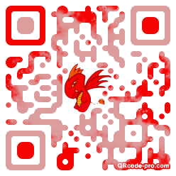 QR code with logo mKR0