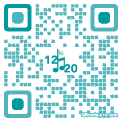 QR code with logo mYw0