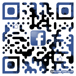 QR code with logo nUd0