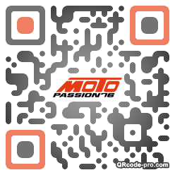 QR code with logo nV70