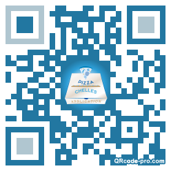 QR code with logo ofE0