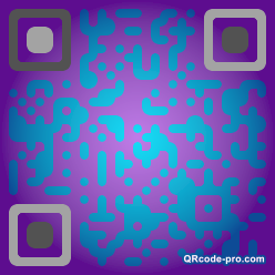 QR code with logo pEB0