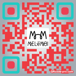 QR code with logo vRr0