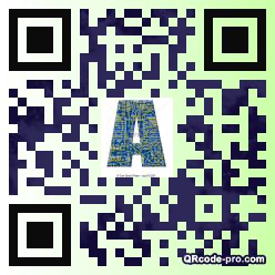 QR code with logo A500