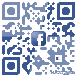 QR code with logo zB40