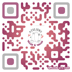 QR code with logo zs40