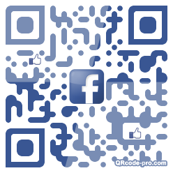 QR code with logo AtB0