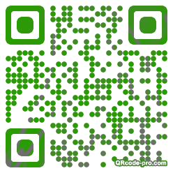 QR code with logo AuJ0