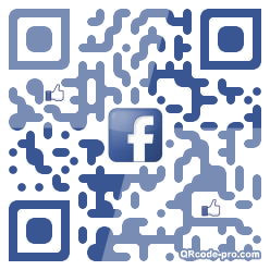 QR code with logo B0y0