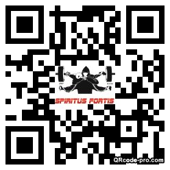 QR code with logo BLK0