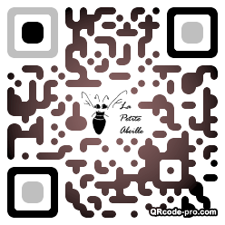 QR code with logo BNU0