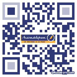 QR code with logo BRX0