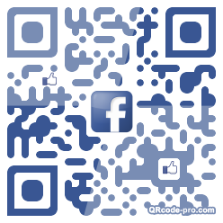 QR code with logo BVX0