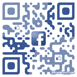 QR code with logo DAH0