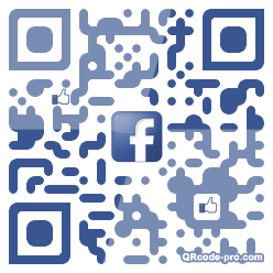 QR code with logo Dpe0