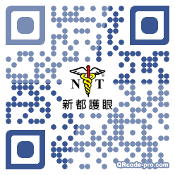 QR code with logo FMy0