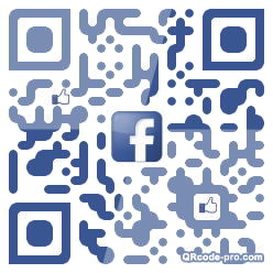 QR code with logo Fb80