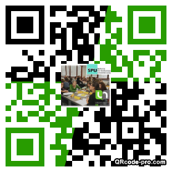 QR code with logo HQS0