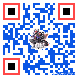 QR code with logo HfK0