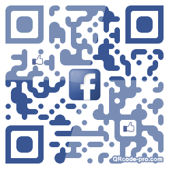 QR code with logo HV80