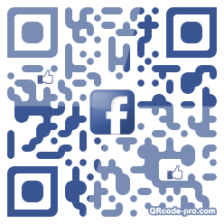 QR code with logo HZB0