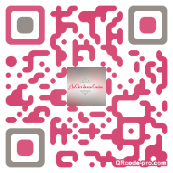 QR code with logo KCe0