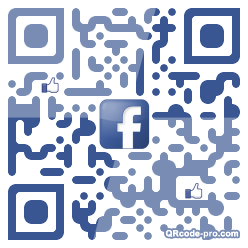 QR code with logo KLV0