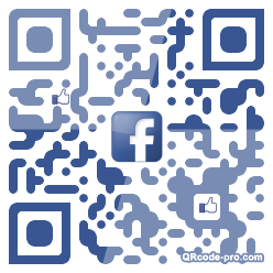 QR code with logo KMe0