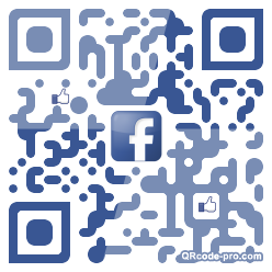 QR code with logo KSa0