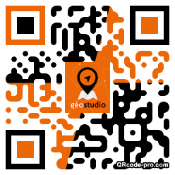 QR code with logo KTa0