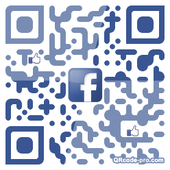 QR code with logo KrR0