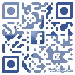 QR code with logo M0Z0