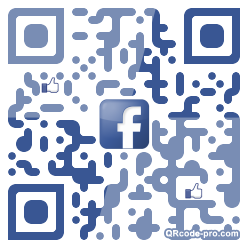 QR code with logo MER0