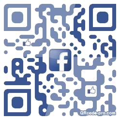 QR code with logo Meo0