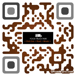 QR code with logo NgJ0