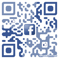 QR code with logo O2J0